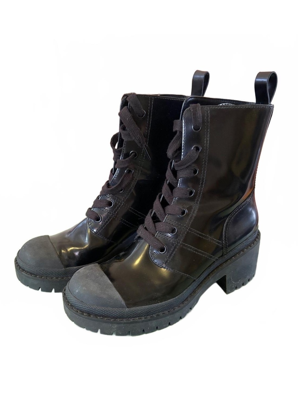 Marc Jacobs Leather Combat Boots Size 39.5